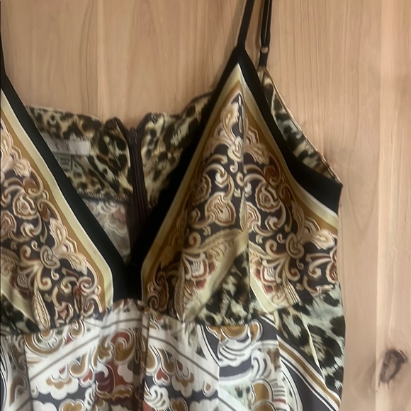 I . C . W Elegant Animal Print Slip Dress SZ 10 - Picture 5 of 8